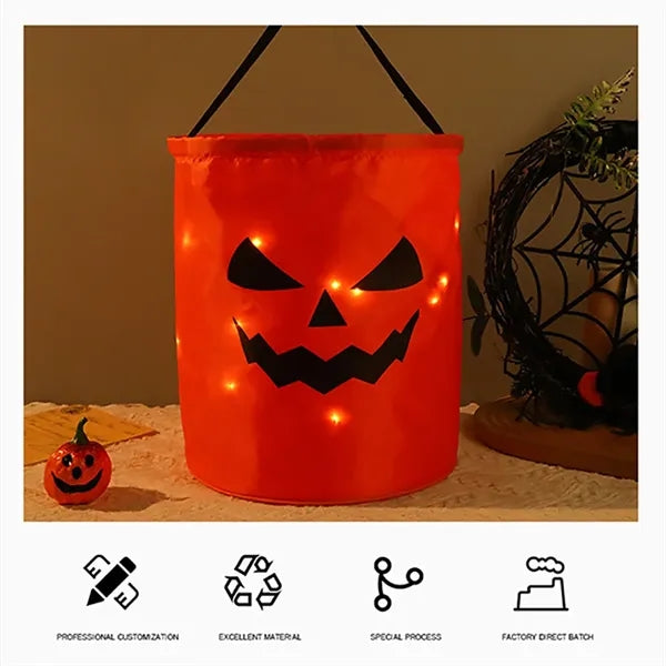 LED Pumpkin Tote Bag