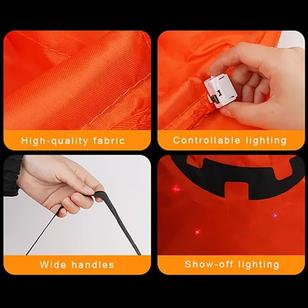 LED Pumpkin Tote Bag