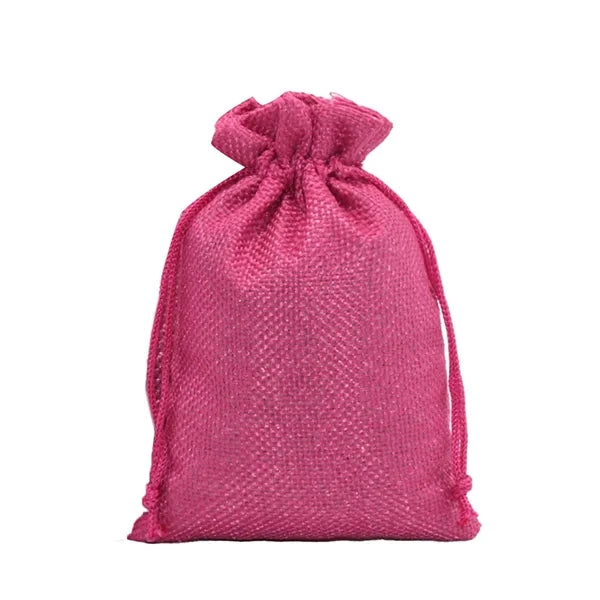 Burlap Drawstring Gift Pocket