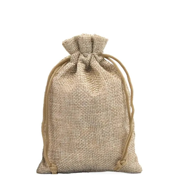 Burlap Drawstring Gift Pocket