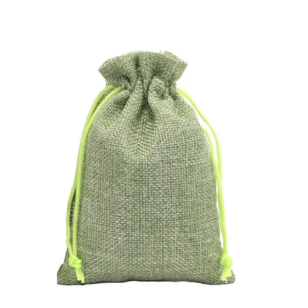 Burlap Drawstring Gift Pocket