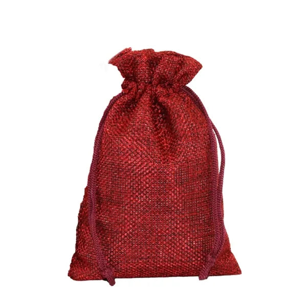 Burlap Drawstring Gift Pocket