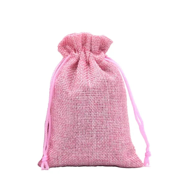 Burlap Drawstring Gift Pocket
