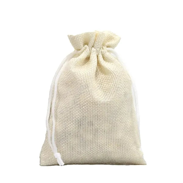 Burlap Drawstring Gift Pocket
