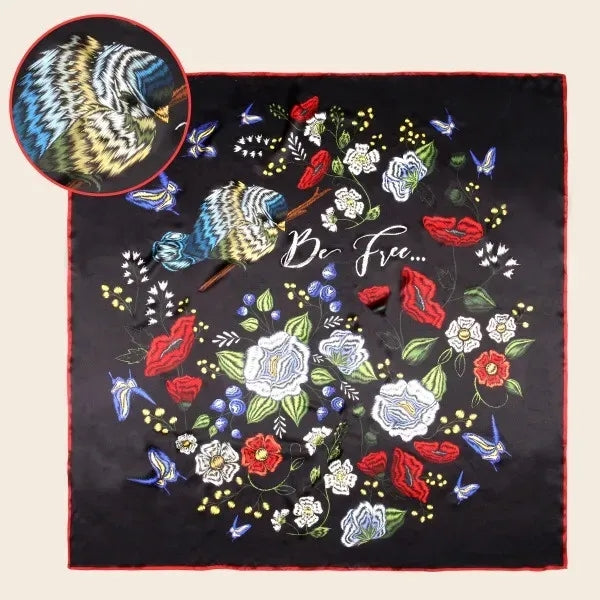 100% Mulberry Silk Square Bandanna