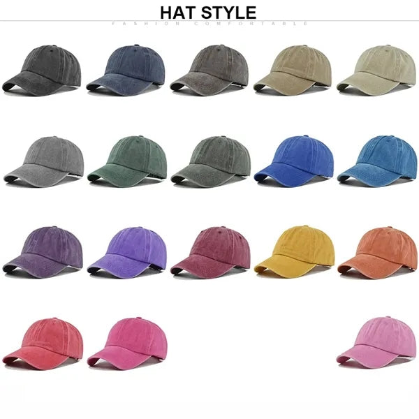 Vintage Washed Adjustable Baseball Cap