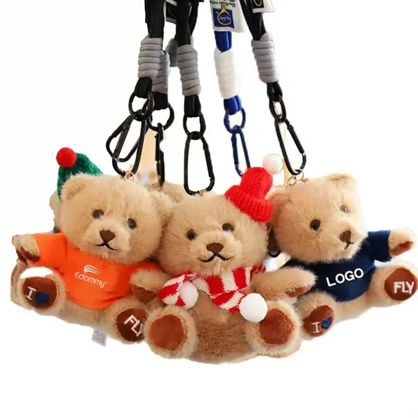 4"Plush Bear Keychain