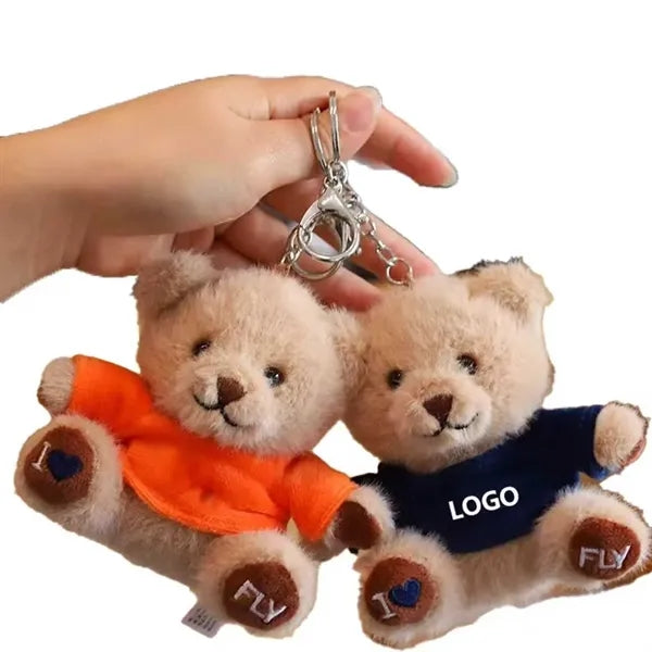 4"Plush Bear Keychain