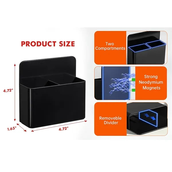 2 Pack Plastics Magnetic Pen Holder for Refrigerator
