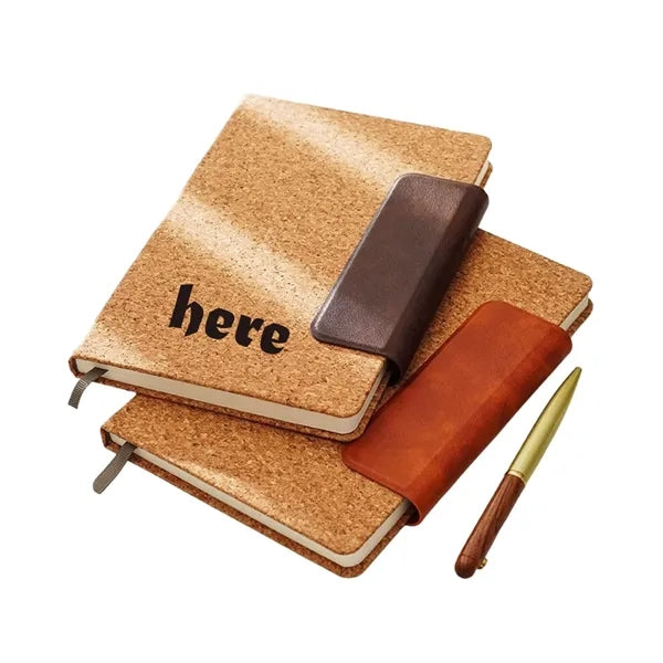 Eco Wood A5 Notebook Cork Unique Free Shipping
