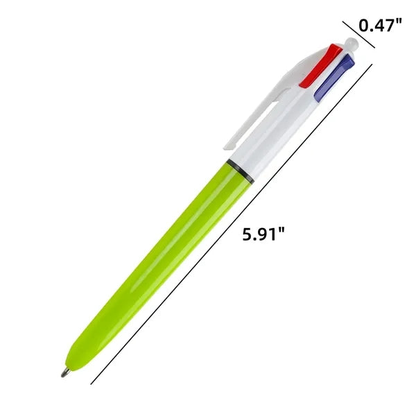 Multicolor Smooth Click Ballpoint Pen Free Shipping