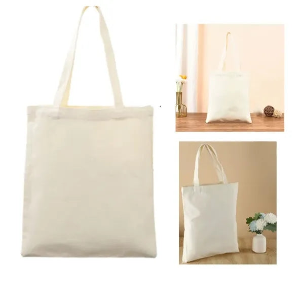 Natural colored cotton canvas handbag