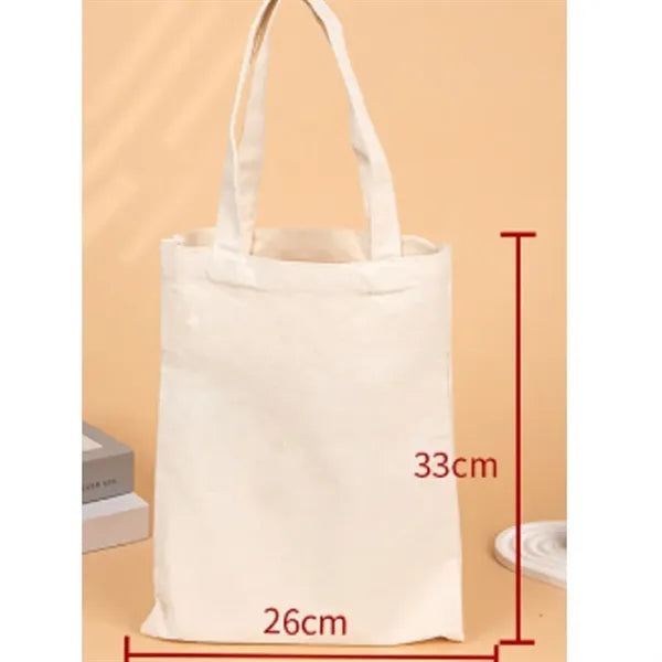 Natural colored cotton canvas handbag
