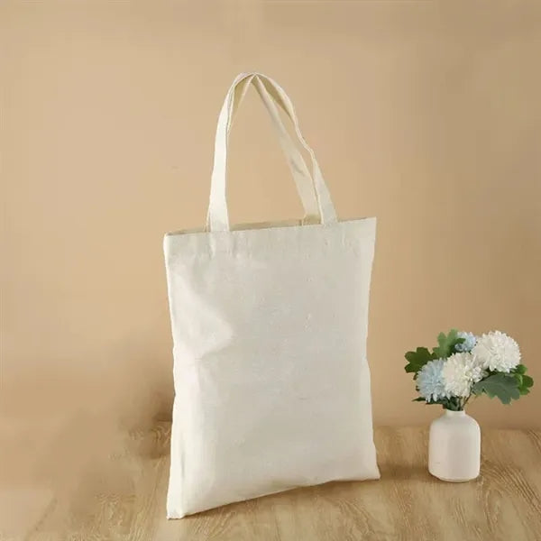 Natural colored cotton canvas handbag