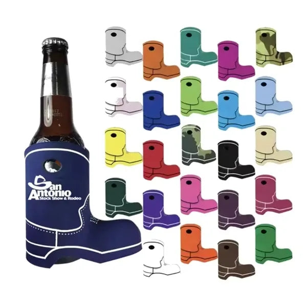 Cowboy Boot Shape Premium Foam Bottle Cooler
