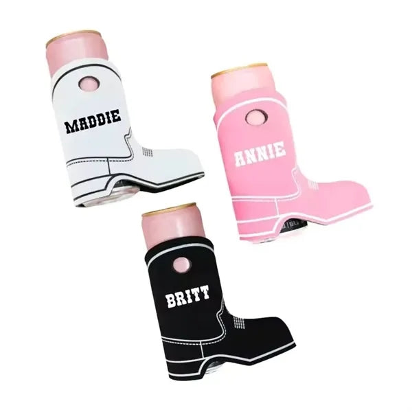 Cowboy Boot Shape Premium Foam Bottle Cooler