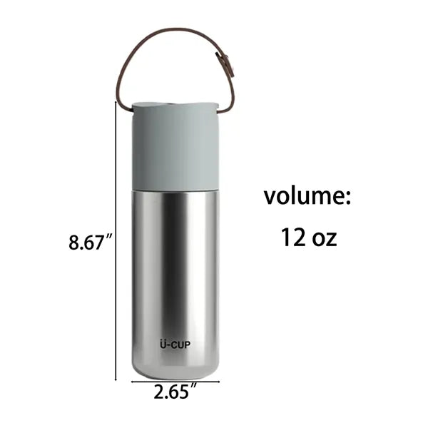 Insulated Stainless Steel Tumbler with Plastic Handle