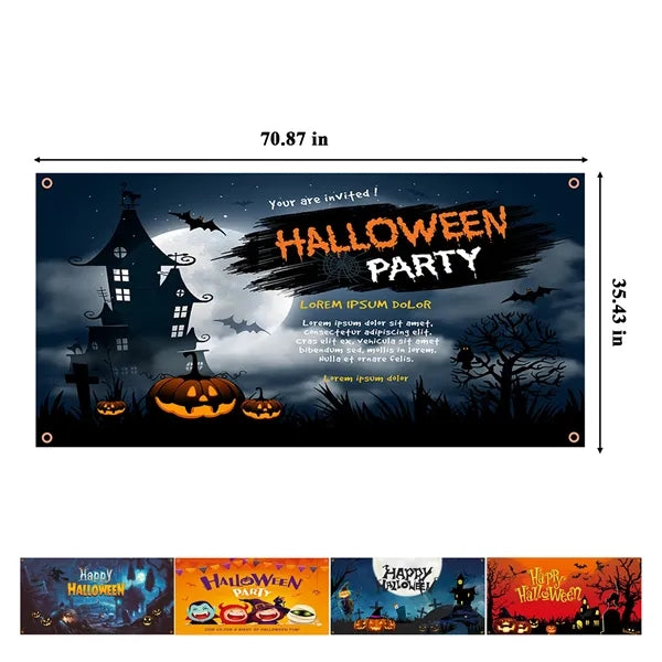 Festive Halloween Hanging Flag For Party Free Shipping