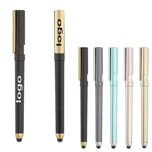 Multi-Functional Stylus Tip Cap Stand Metal Pen