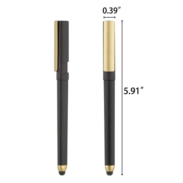 Multi-Functional Stylus Tip Cap Stand Metal Pen