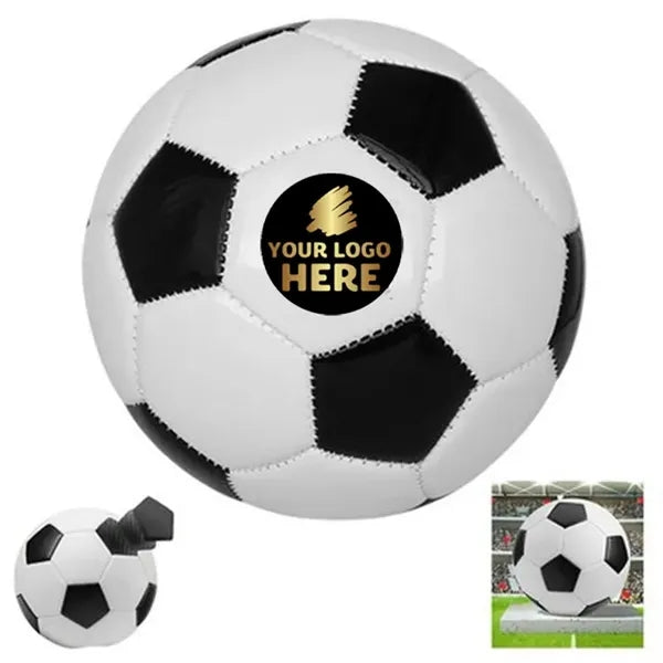 5.91 Inch Diameter Traditional Black-White Panel Soccer Ball