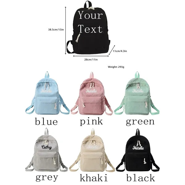 Embroidered stripes children's backpack