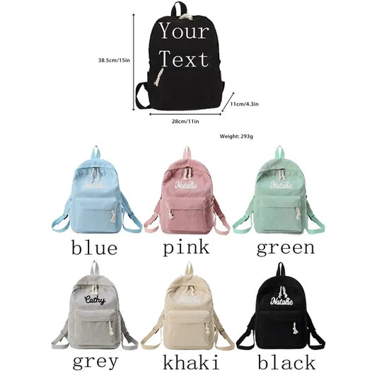 Embroidered stripes children's backpack
