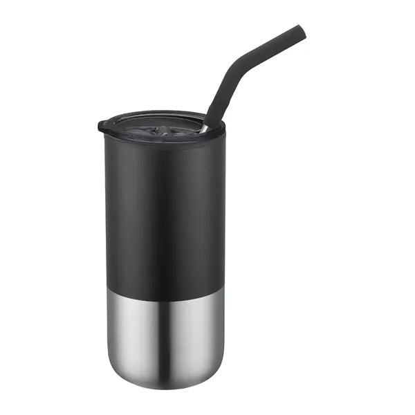 Aqueduct-I - 16 Oz. Bottle Tumblers with Straw