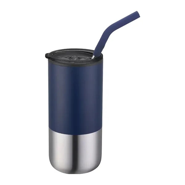 Aqueduct-I - 16 Oz. Bottle Tumblers with Straw