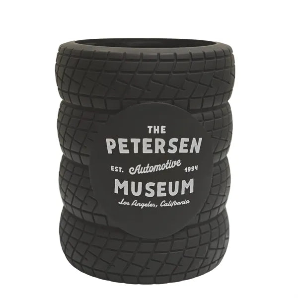 Novelty Stacked Tire Insulated Can Cooler Desk Caddy