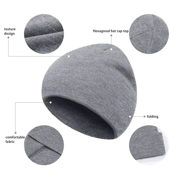 Unisex Winter Warm Knit Beanie Hat