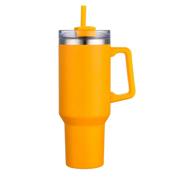Aqueduct-V 40 Oz Tumbler Mugs with Straw (Double Walled)