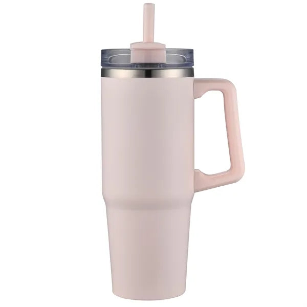 Aqueduct-VI 30 Oz. Tumbler Mugs with Straw (Double Walled)