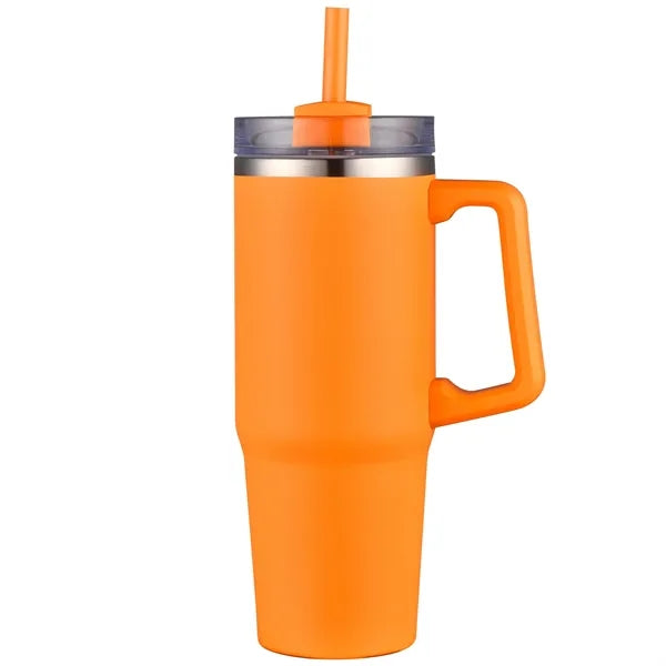 Aqueduct-VI 30 Oz. Tumbler Mugs with Straw (Double Walled)