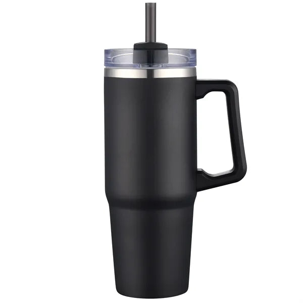 Aqueduct-VI 30 Oz. Tumbler Mugs with Straw (Double Walled)