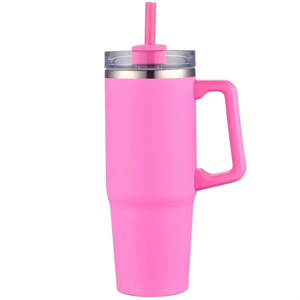 Aqueduct-VI 30 Oz. Tumbler Mugs with Straw (Double Walled)