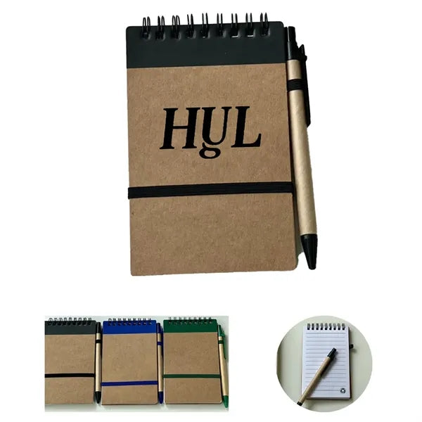 Eco-friendly Coil Notebook With Pen Set