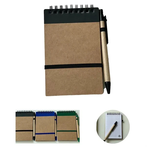 Eco-friendly Coil Notebook With Pen Set