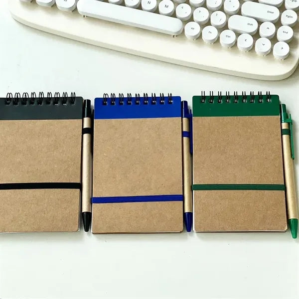 Eco-friendly Coil Notebook With Pen Set