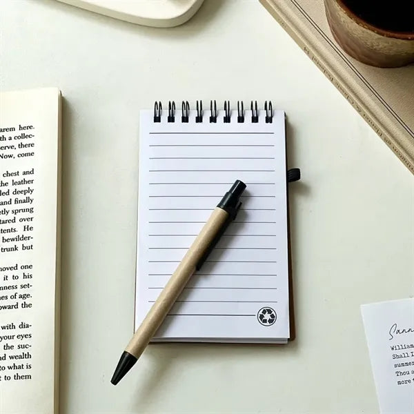 Eco-friendly Coil Notebook With Pen Set
