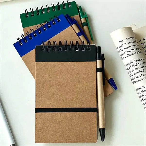 Eco-friendly Coil Notebook With Pen Set