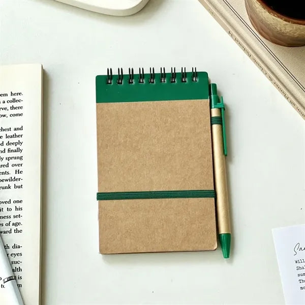 Eco-friendly Coil Notebook With Pen Set