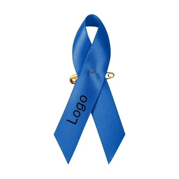 Versatile Satin Awareness Ribbon Pins for Various Causes