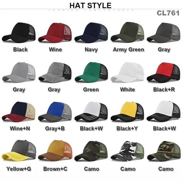 Hard - Top 5 - Panel Baseball Trucker Cap