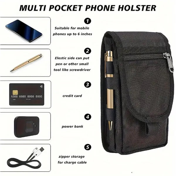 3-Layer Nylon Waist Pack