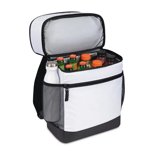 28 Can Polyester Cooler Backpack With Top compartment