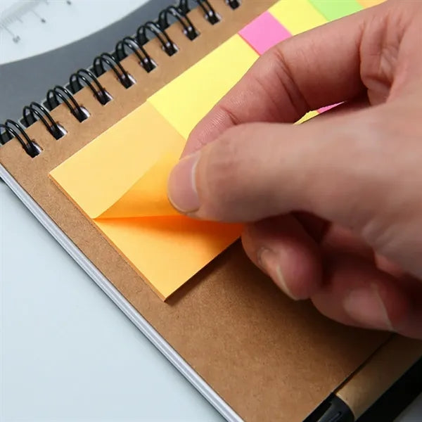 Notepad With Pen In Holder And Sticky Notes