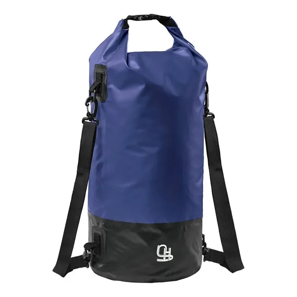 Round PVC Roll Top Closure Openable Buckle Backpack