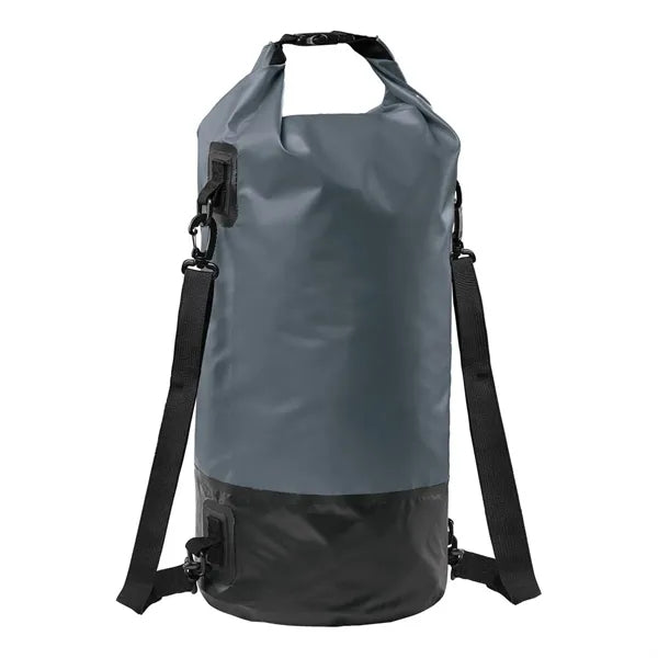 Round PVC Roll Top Closure Openable Buckle Backpack