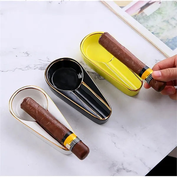 Ceramic Cigar Ashtray for Outside Patio